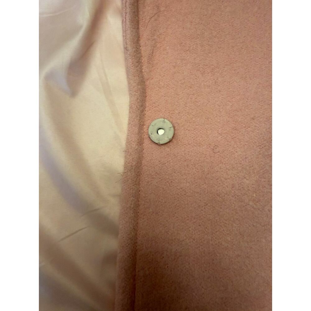 NWT JOA Los Angeles Wool Blend Pastel Pink Overcoat Sz M Feminine Oversized - Picture 10 of 11